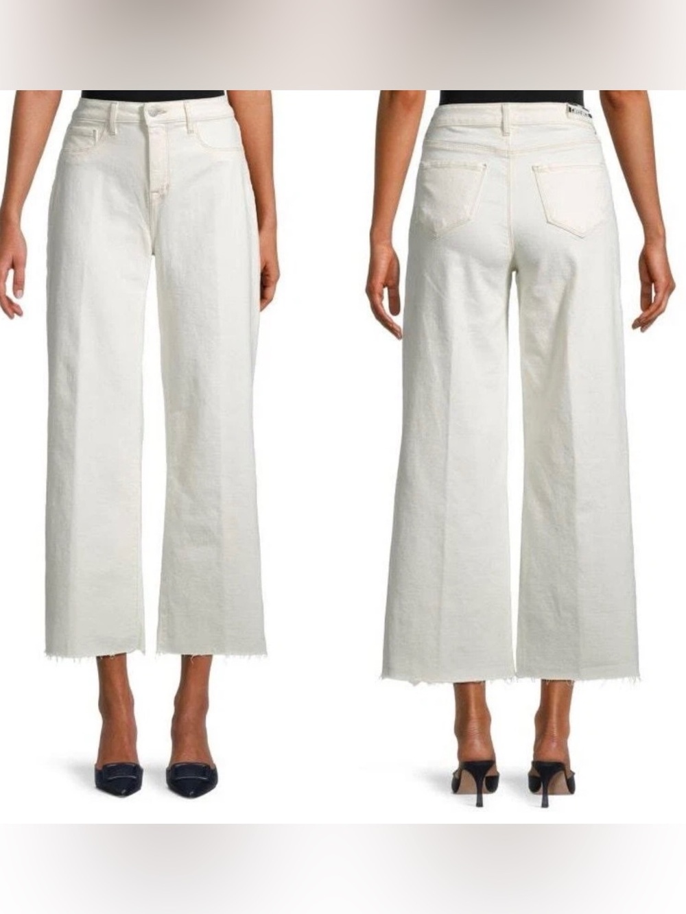 L’AGENCE Danica Macadamia Wide Leg High Rise Jeans 30